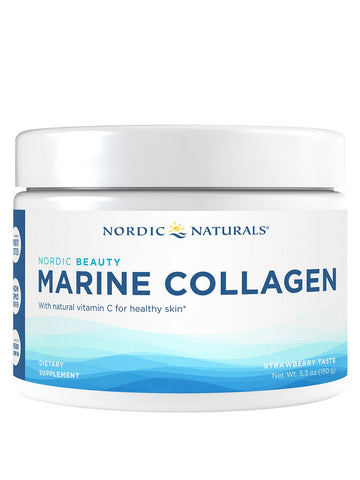 Nordic Naturals, Nordic Beauty Marine Collagen, Strawberry, 5.3 Ounces of Powder