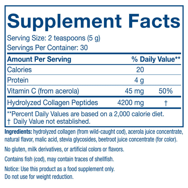 Nordic Naturals, Nordic Beauty Marine Collagen, Strawberry, 5.3 Ounces of Powder