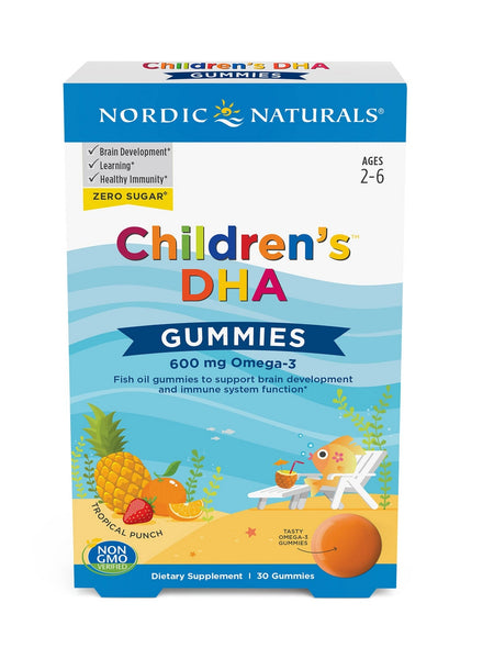 Nordic Naturals, Children's DHA™ Gummies, Tropical Punch, 30 Gummies