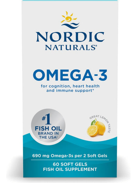 Nordic Naturals, Omega-3, 60 Soft Gels