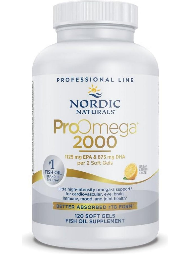 Nordic Naturals, ProOmega 2000, Lemon, 120 Soft Gels