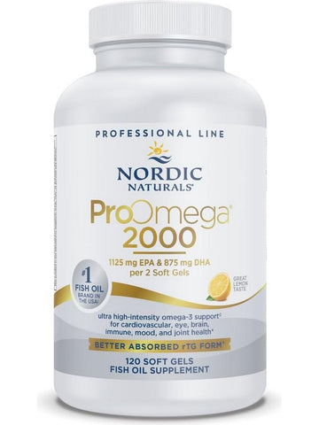 Nordic Naturals, ProOmega 2000, Lemon, 120 Soft Gels