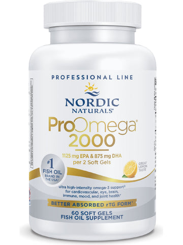 Nordic Naturals, ProOmega® 2000, Lemon, 60 Soft Gels