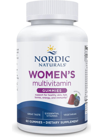 Nordic Naturals, Women's Multivitamin Gummies, Mixed Berry, 60 Gummies