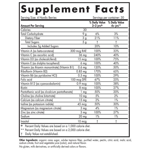 Nordic Naturals, Nordic Berries®, Cherry Berry, 120 Gummies
