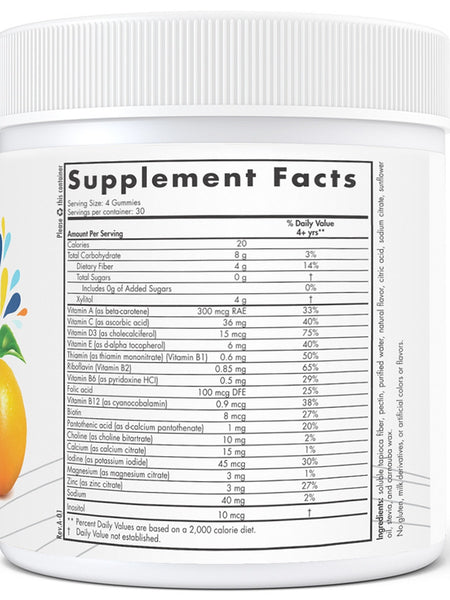 Nordic Naturals, Zero Sugar Kids Multi Gummies, Orange Lemon, 120 Gummies