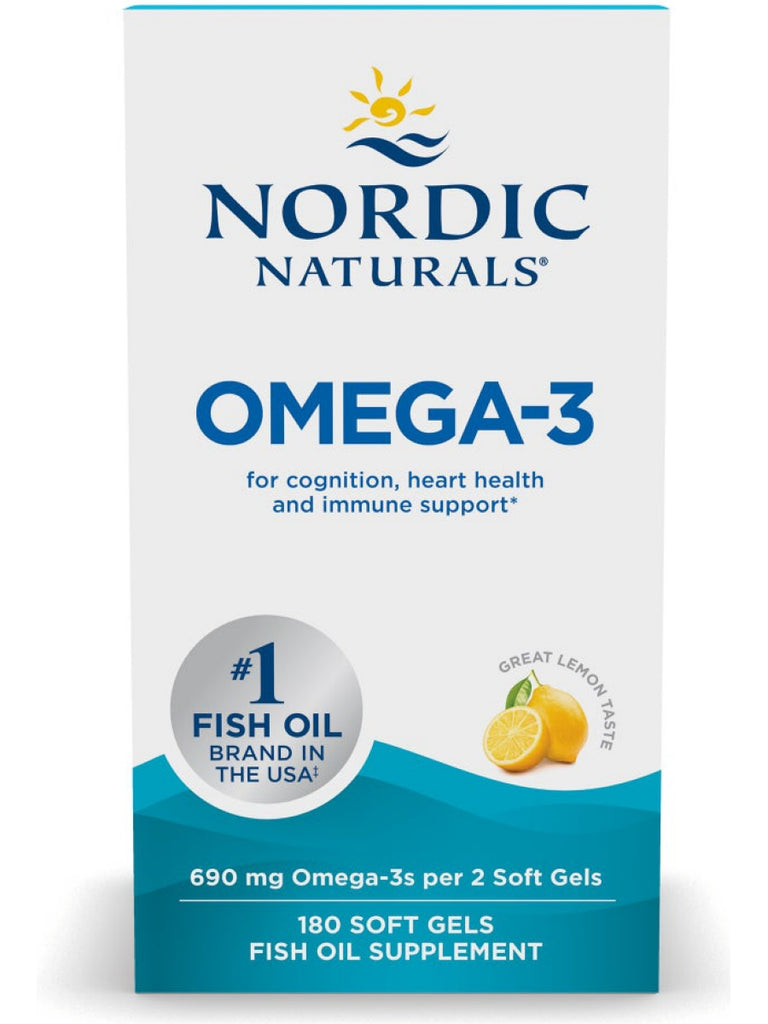 Nordic Naturals, Omega-3, 180 Soft Gels