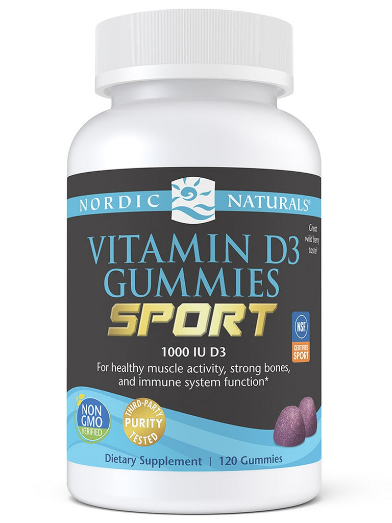 Nordic Naturals, Vitamin D3 Gummies Sport, Wild Berry, 120 Gummies