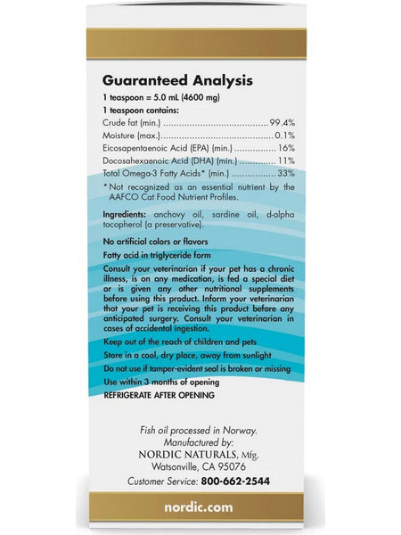 Nordic Naturals, Omega-3 Cat, 2 fl oz