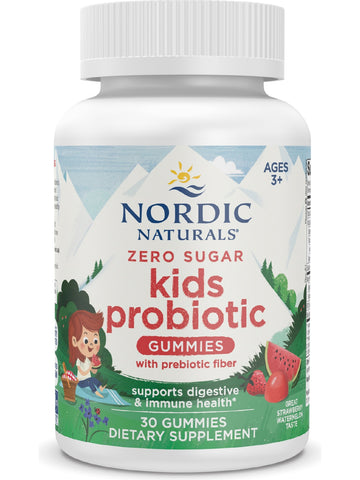 Nordic Naturals, Zero Sugar Kids Probiotic Gummies, 30 Gummies