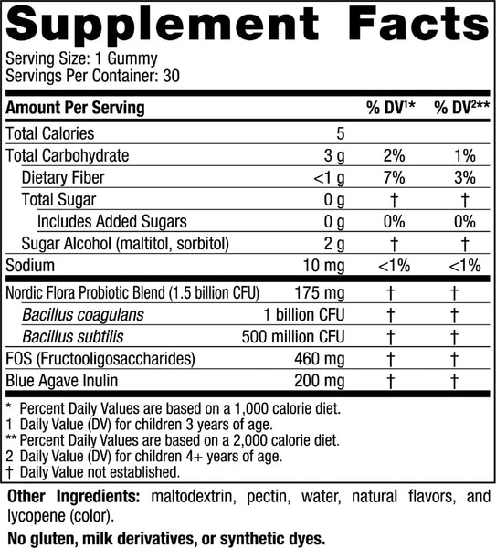 Nordic Naturals, Zero Sugar Kids Probiotic Gummies, 30 Gummies