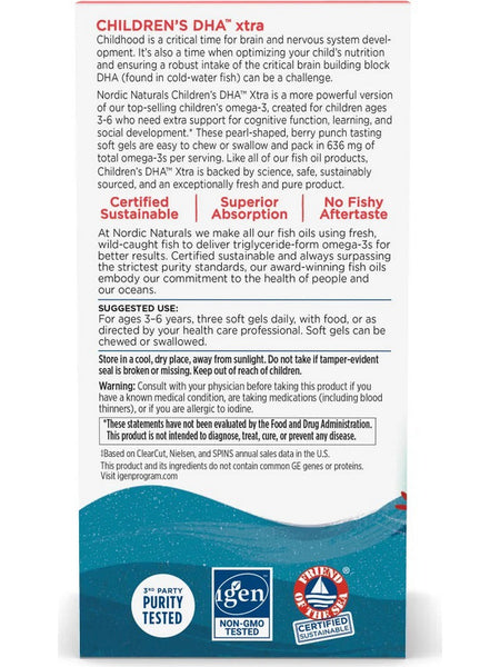 Nordic Naturals, Children's DHA Xtra, Berry Punch, 90 Mini Chewable Softgels