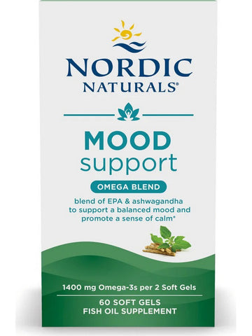 Nordic Naturals, Mood Support Omega Blend, Unflavored, 60 Softgels