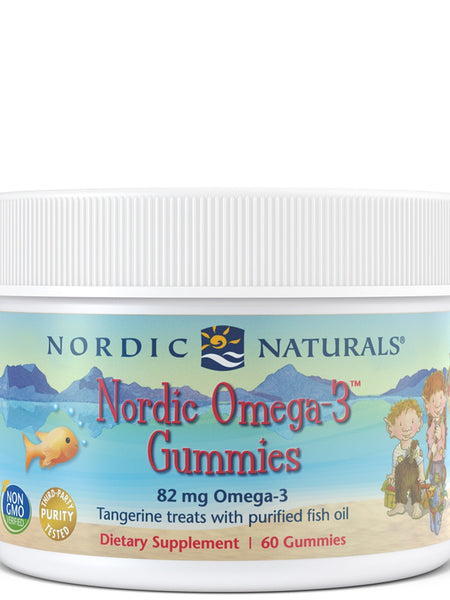 Nordic Naturals, Nordic® Omega-3 Gummies, Tangerine, 60 Gummies