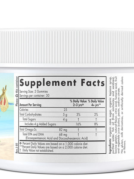 Nordic Naturals, Nordic® Omega-3 Gummies, Tangerine, 60 Gummies