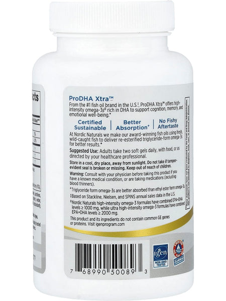 Nordic Naturals, ProDHA Xtra, Strawberry, 60 Soft Gels