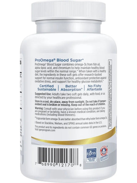 Nordic Naturals, ProOmega® Blood Sugar, 60 Soft Gels
