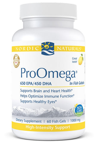 Nordic Naturals, ProOmega® in Fish Gelatin, Lemon, 60 Soft Gels