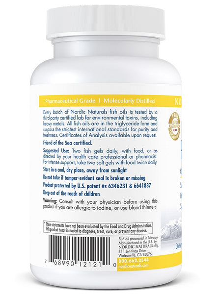 Nordic Naturals, ProOmega® in Fish Gelatin, Lemon, 60 Soft Gels