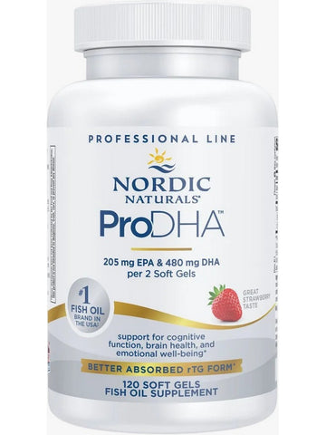 Nordic Naturals, ProDHA™, Strawberry, 120 Soft Gels