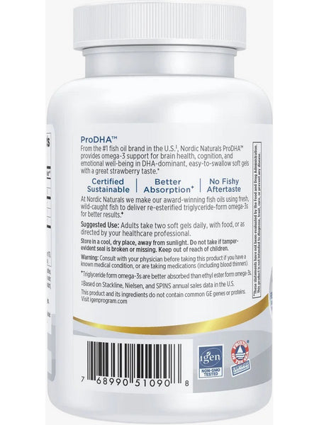 Nordic Naturals, ProDHA™, Strawberry, 120 Soft Gels