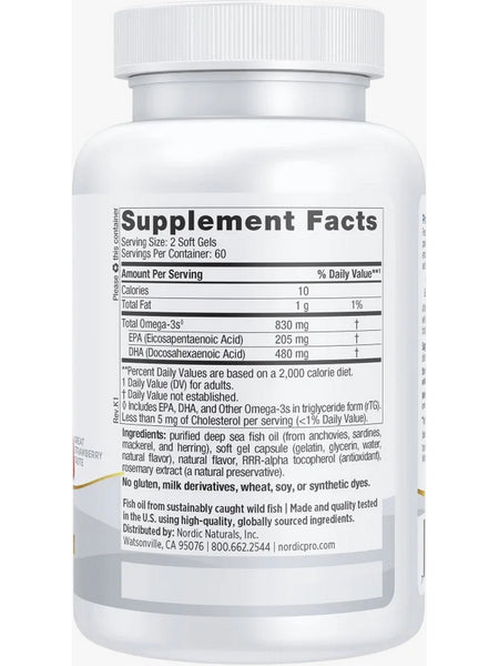 Nordic Naturals, ProDHA™, Strawberry, 120 Soft Gels