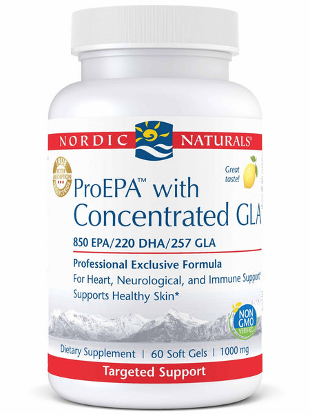 Nordic Naturals, ProEPA™ with Concentrated GLA, Lemon, 60 Soft Gels