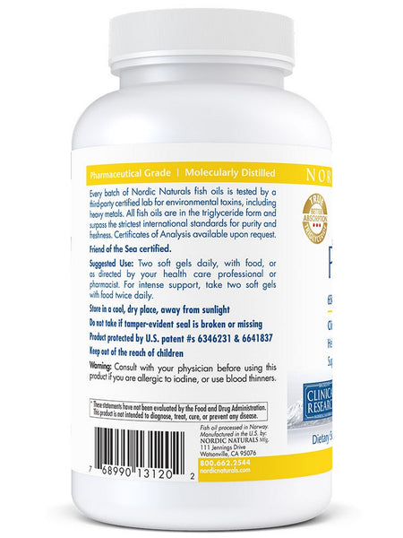 Nordic Naturals, ProOmega®, Lemon, 120 Soft Gels