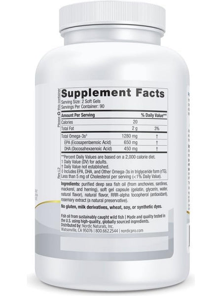 Nordic Naturals, ProOmega®, Lemon, 180 Soft Gels