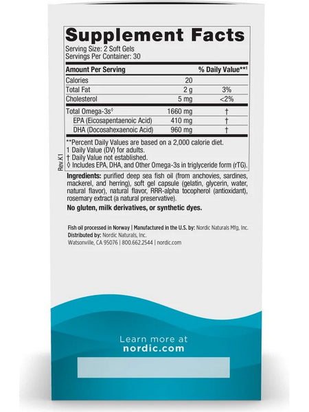 Nordic Naturals, DHA Xtra, Strawberry, 60 Softgels