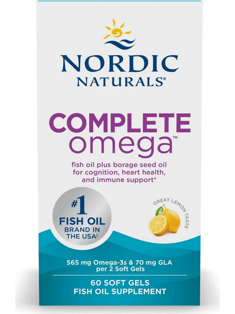 Nordic Naturals, Complete Omega, Lemon, 60 Softgels