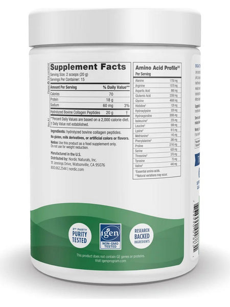 Nordic Naturals, Joint & Muscle Collagen Peptides, 10.6 oz