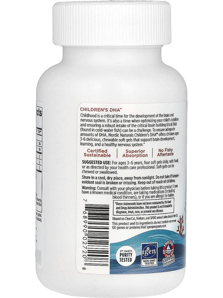 Nordic Naturals, Children's DHA, Ages 3-6, Strawberry, 360 Mini Chewable Soft Gels