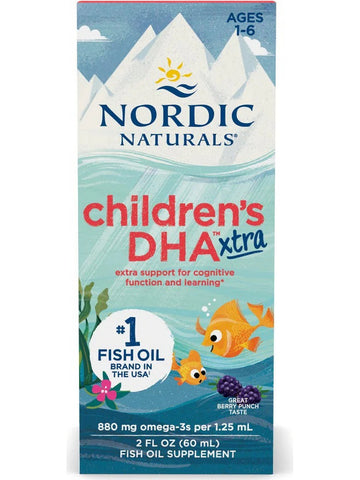 Nordic Naturals, Children's DHA Xtra, Berry Punch, 2 fl oz