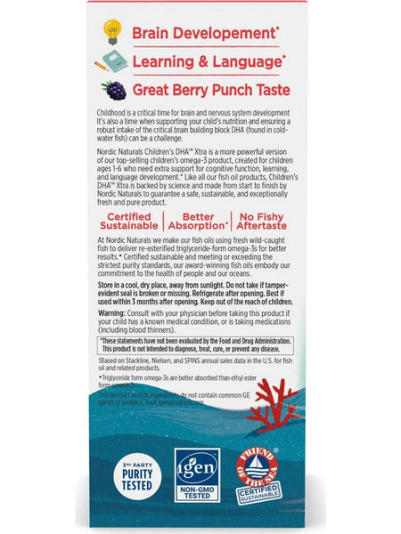 Nordic Naturals, Children's DHA Xtra, Berry Punch, 2 fl oz