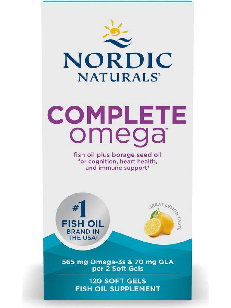 Nordic Naturals, Complete Omega, Lemon, 120 Softgels