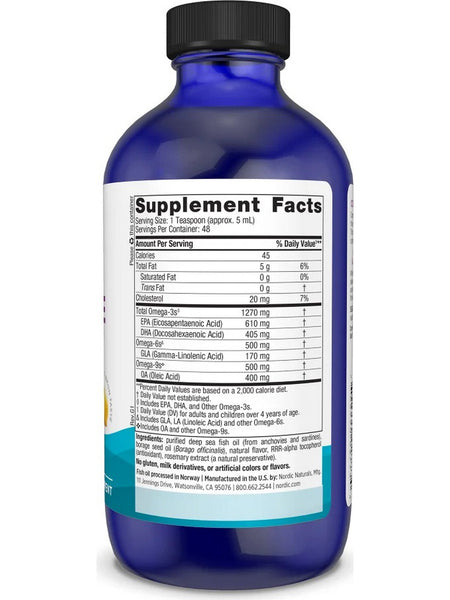 Nordic Naturals, Complete Omega, Lemon, 8 fl oz