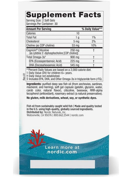 Nordic Naturals, Focus Support Junior, 60 Mini Softgels