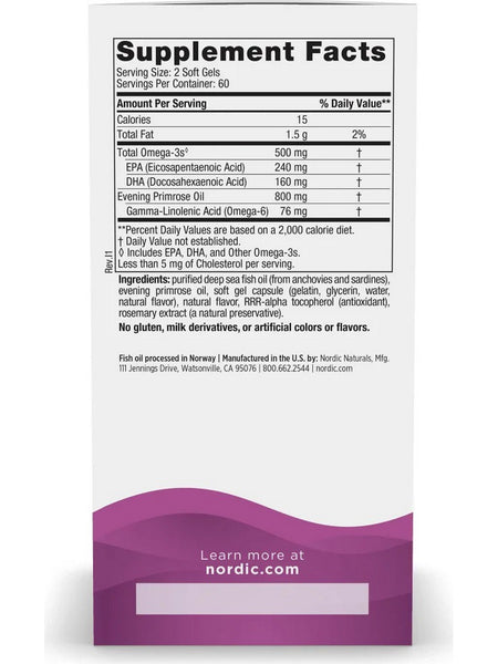 Nordic Naturals, Omega Woman, 120 Softgels