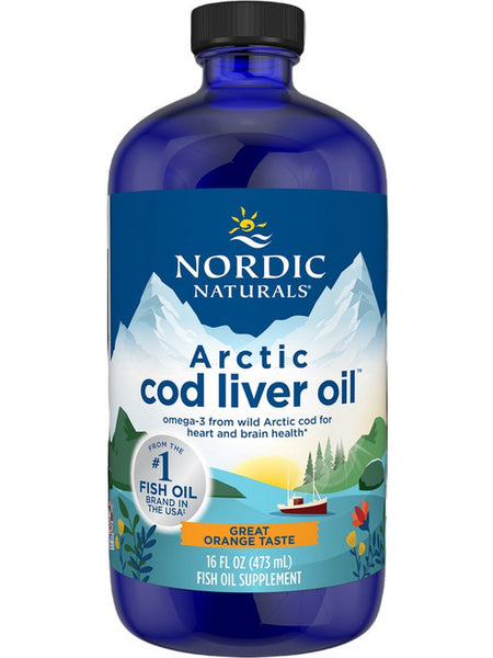 Nordic Naturals, Arctic Cod Liver Oil, Orange, 16 Fluid Ounces