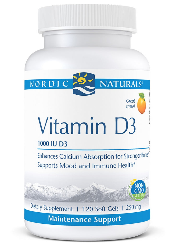 Nordic Naturals, Vitamin D3, Orange, 120 Soft Gels