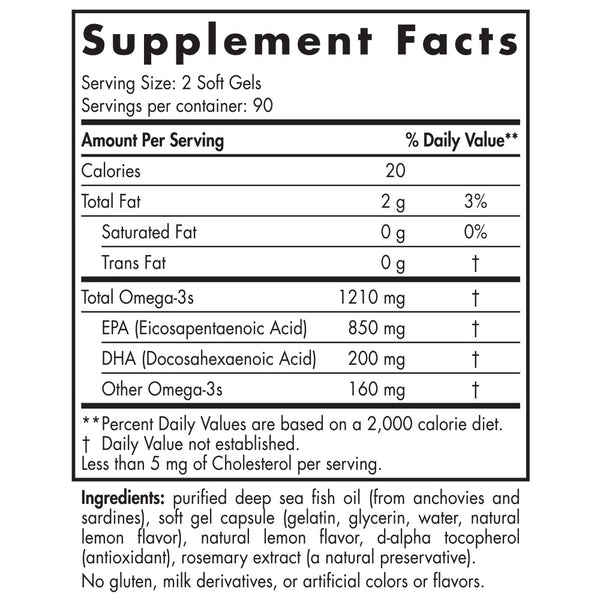 Nordic Naturals, ProEPA™, Lemon, 180 Soft Gels