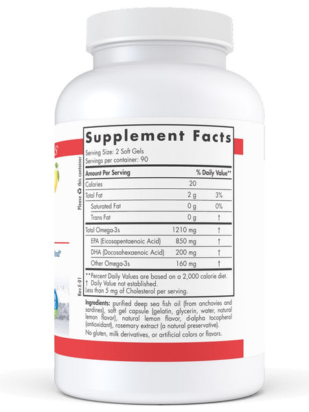 Nordic Naturals, ProEPA™, Lemon, 180 Soft Gels