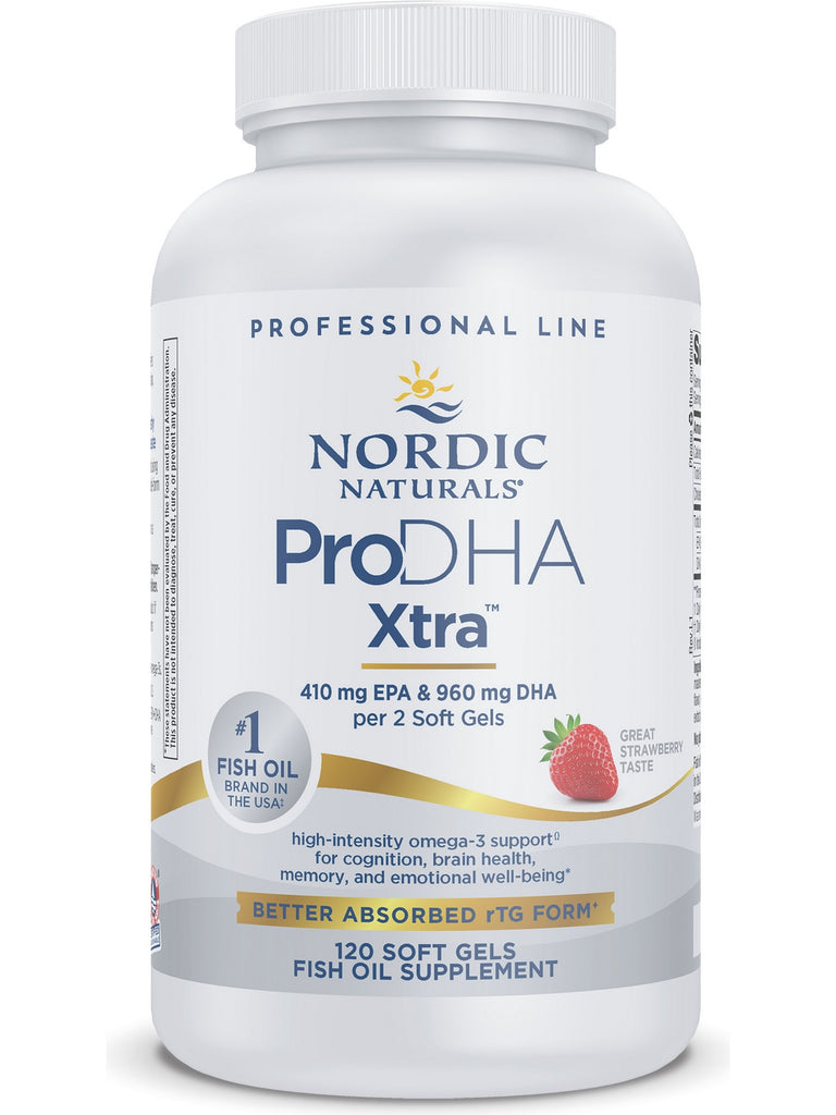 Nordic Naturals, ProDHA Xtra™, Strawberry, 120 Soft Gels