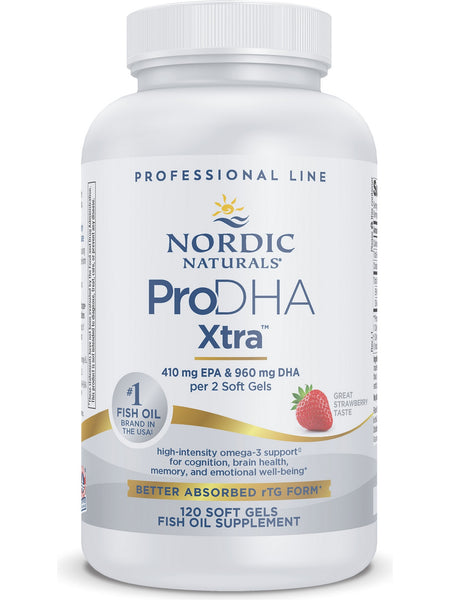Nordic Naturals, ProDHA Xtra™, Strawberry, 120 Soft Gels