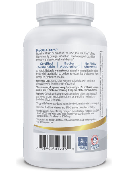 Nordic Naturals, ProDHA Xtra™, Strawberry, (formerly ProDHA™ 1000), 120 Soft Gels