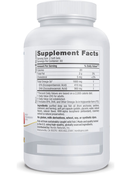 Nordic Naturals, ProDHA Xtra™, Strawberry, (formerly ProDHA™ 1000), 120 Soft Gels