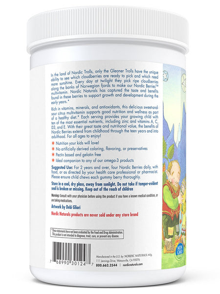 Nordic Naturals, Nordic Berries®, Citrus, 200 Gummies