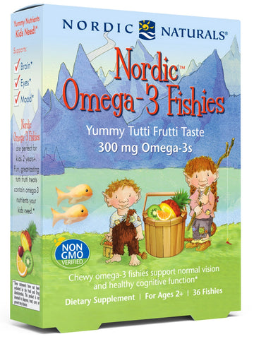 Nordic Naturals, Nordic® Omega-3 Fishies, Tutti Frutti, 36 Gummies