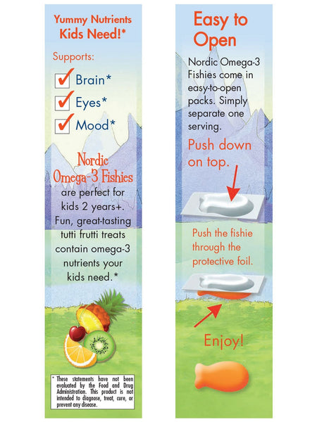 Nordic Naturals, Nordic® Omega-3 Fishies, Tutti Frutti, 36 Gummies
